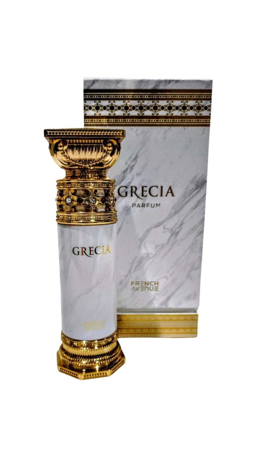 branco dourado Perfume Feminino Grécia French Avenue - 100ml - Imagem 1