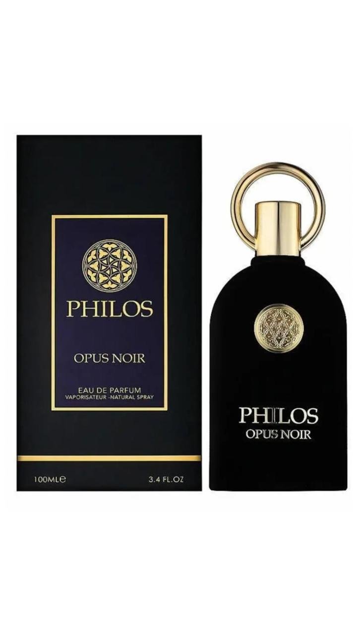 preto dourado Perfume Masculino Philos Opus Noir Maison Alhambra - 100ml - Imagem 1